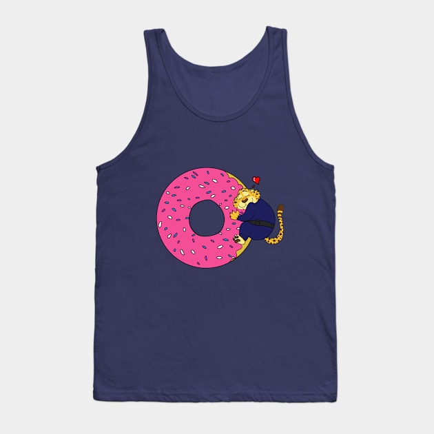 Clawhauser Love Doughnut Tank Top by CaseyLJones